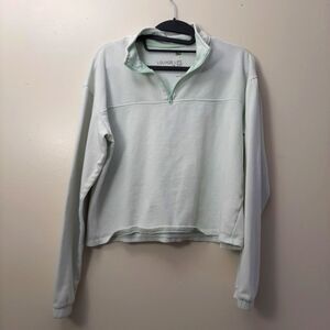 SO Lounge Life  Quarter 1/4 Zip Sweatshirt Loose Fit Small